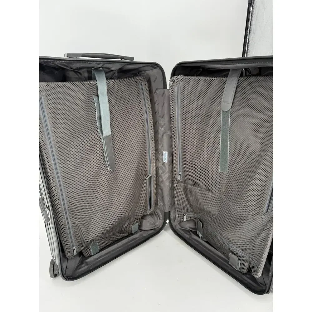 Rimowa Essential Check In Suitcase Salsa Polycarbonate Black Gloss As Is
